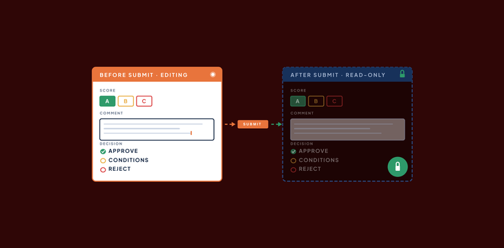 Immutable Decision Logs